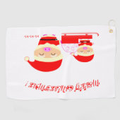 Santa Claus Golfhandtuch (Horizontal)
