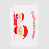 Santa Claus Golfhandtuch (Vorderseite)