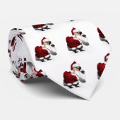 Santa Claus Goose Weihnachten Krawatte (Gerollt)