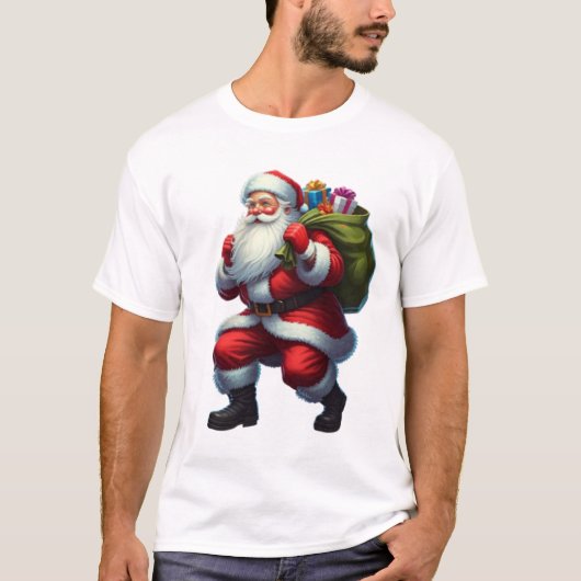 Santa Claus Got Überraschungen T-Shirt (Vorderseite)