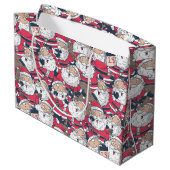 Santa Claus Große Geschenktüte (Rückseite Schrägansicht)