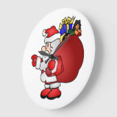 SANTA CLAUS GROßE WANDUHR (Winkel)