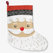 Santa Claus Großer Weihnachtsstrumpf (Vorderseite)