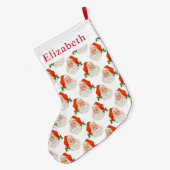 Santa Claus Großer Weihnachtsstrumpf (Rückseite (Hängend))