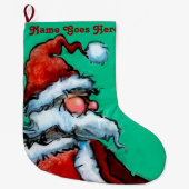 Santa Claus Großer Weihnachtsstrumpf (Vorderseite)