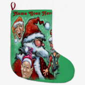 Santa Claus Großer Weihnachtsstrumpf (Vorderseite)