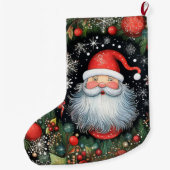 Santa Claus Großer Weihnachtsstrumpf (Rückseite)