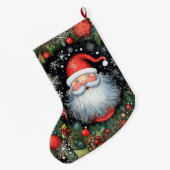 Santa Claus Großer Weihnachtsstrumpf (Rückseite (Hängend))