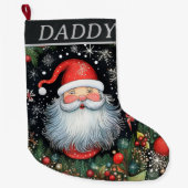 Santa Claus Großer Weihnachtsstrumpf (Vorderseite)