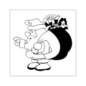 Santa Claus Gummistempel (Prägung)