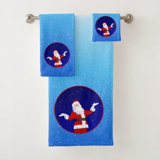 Santa Claus Handtuch Badhandtuch Set (Insitu)