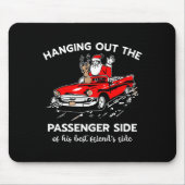 Santa Claus Hanging Out The Penger Side  Mousepad (Vorne)