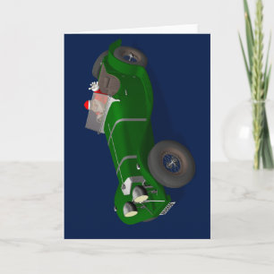 Santa Claus Happy Jaguar SS 90 Treiber Feiertagskarte