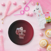 Santa Claus Happy New Year Disposable Paper Plates Pappteller (Party)