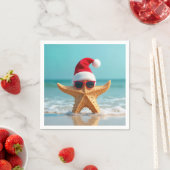 Santa Claus Hat auf einem Stachel Serviette (Beispiel)