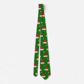 Santa Claus Hat Design Krawatte (Rückseite)