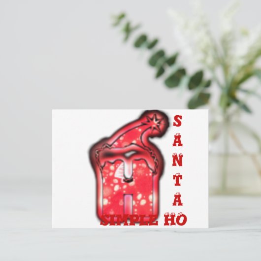 Santa Claus Hat frohe Weihnachten individualisiere (Stehend Vorderseite)