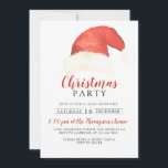Santa Claus Hat Rustic Red Family Weihnachts-Party Einladung<br><div class="desc">Santa Claus Hat Rustic Familienweihnachtliche Party Einladung</div>