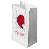 Santa Claus Hat von Secret Santa Weihnachtsgeschen Kleine Geschenktüte (Rückseite Schrägansicht)