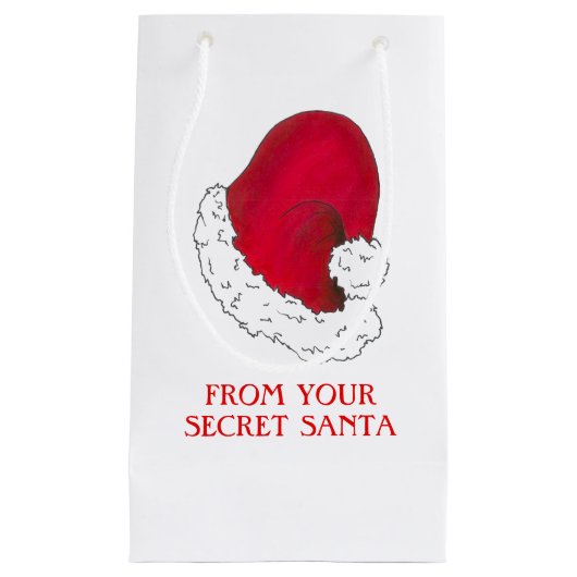 Santa Claus Hat von Secret Santa Weihnachtsgeschen Kleine Geschenktüte (Vorderseite)