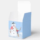 Santa Claus Helper Gebäude Ein Alberner Schneemann Geschenkschachtel (Geöffnet)