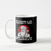 Santa Claus He's Making A List Checking It Twice ( Kaffeetasse (Links)