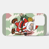 Santa Claus hiker Case-Mate iPhone Hülle (Rückseite (Horizontal))