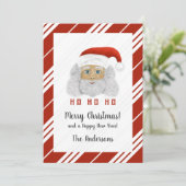 Santa Claus HO HO HO Frohe Weihnachten (Stehend Vorderseite)