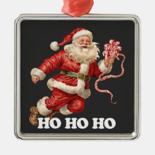 Santa Claus Ho Ho Ho Frohe Weihnachten Geschenk xm Ornament Aus Metall