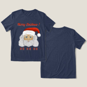 Santa Claus HO HO HO Frohe Weihnachten Tri-Blend Shirt