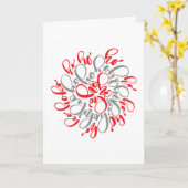 Santa Claus | Ho Ho Ho Karte (Gelbe Blume)