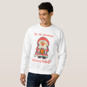 Santa Claus Ho, Ho, Pixelart, Pixel Art  Sweatshirt (Vorne ganz)