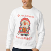 Santa Claus Ho, Ho, Pixelart, Pixel Art  Sweatshirt (Vorderseite)