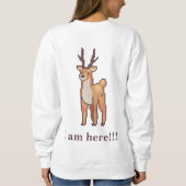 Santa  Claus Ho, Ho, Pixelart, Pixel Art  Sweatshirt (Rückseite)