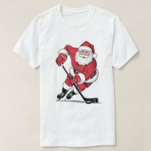 Santa Claus Hockey T-Shirt