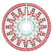 Santa Claus HoHoHo Polyester Weihnachtsbaumdecke (Vorderseite)