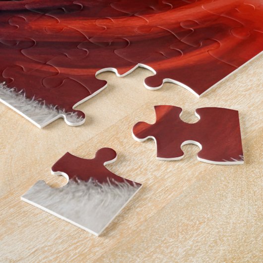 Santa Claus Holding Biewer Terrier Christmas Art Puzzle (Seite)