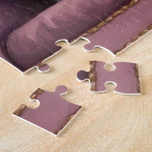 Santa Claus Holding Border Collie Christmas Art Puzzle (Seite)