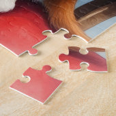 Santa Claus Holding Cavalier King Charles Spaniel Puzzle (Seite)