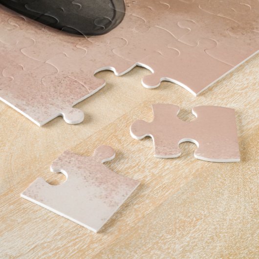 Santa Claus Holding French Bulldog Christmas Art Puzzle (Seite)