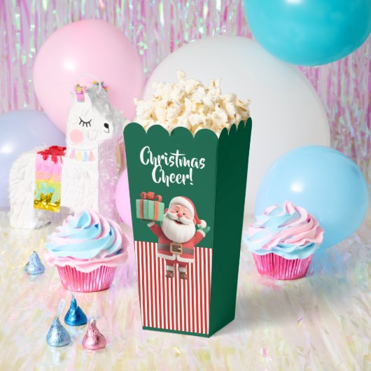 Santa Claus Holding Gift Box Geschenkschachtel (Party)