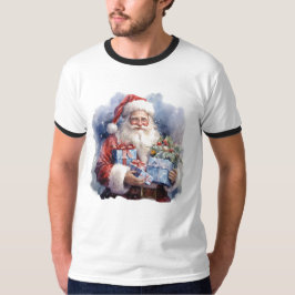 Santa Claus holding gifts T-Shirt