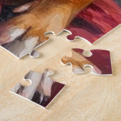 Santa Claus Holding Pitbull Christmas Art Puzzle (Seite)