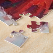 Santa Claus Holding Poodle Christmas Art Puzzle (Seite)