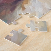 Santa Claus Holding Samoyed Christmas Art Puzzle (Seite)