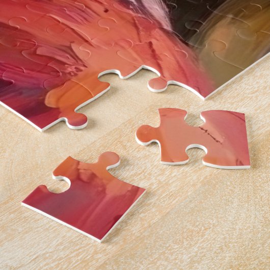 Santa Claus Holding Shih Tzu Christmas Art Puzzle (Seite)