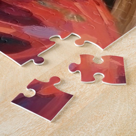 Santa Claus Holding Siberian Cat Christmas Art Puzzle (Seite)