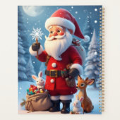 Santa Claus Holding Snowflake Planer (Rückseite)