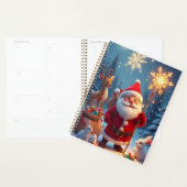 Santa Claus Holding Snowflake Planer (Anzeige)