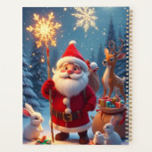 Santa Claus Holding Snowflake Planer (Rückseite)